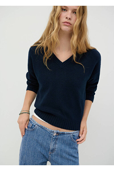 Mango Teen Düşük bel wide leg jean pantolon