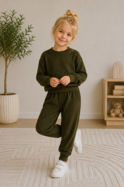 Veni Baby Girl's Pants Sweatshirt Set