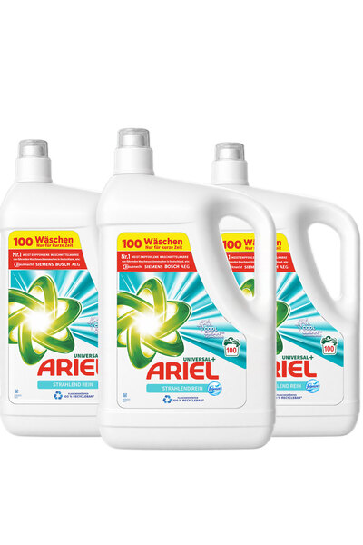 Ariel Professional 3 x Detergent lichid de rufe Universal+ Febreze, 100 de sp...