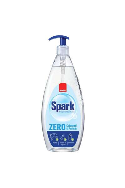 OEM Detergent lichid pentru vase Sano Spark Zero, fara coloranti si parfum, 1 L