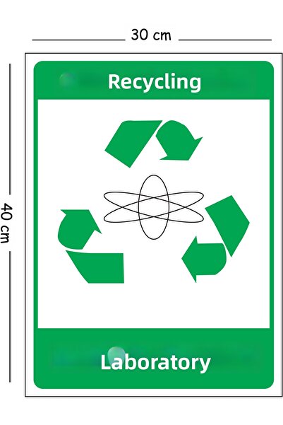 Mayeka Metal Recycling Laboratory 30X40 cm A3 Warning Work Safety Sign