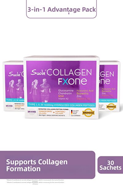 Suda Collagen FXONE كولاجين مُهيدر بالتربوتين، جلوكوزامين، فيتامين سي، إم إس ...