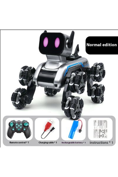 Time&Tech 8-Wheel Dog with Remote Control