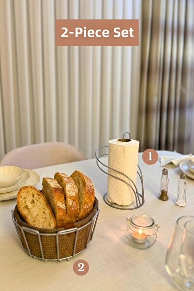 Edora Home Set of 2 Matte Silver Swan Napkin Holder Oval Corner Bread Basket ...