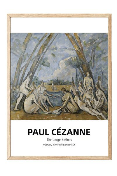 Postifull Paul Cézanne - Baiații Mari, Tablou înrămat pe lemn, Seria de artă ...