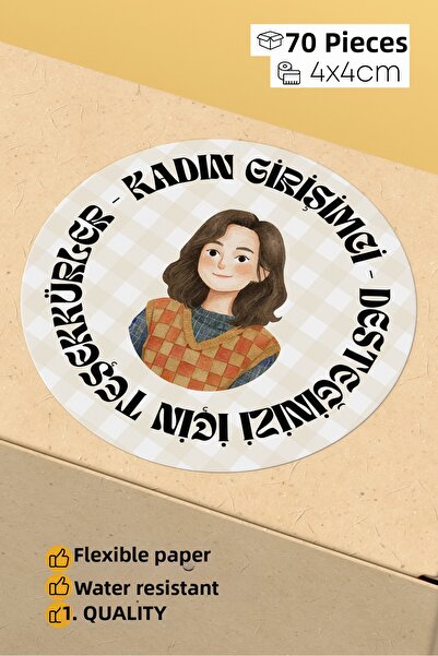 alışveriş kurdu ملصق لاصق لملصقات المنتجات الخاصة بتعبئة الشحن من قبل النساء ...
