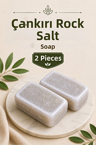 Bayguru 2-Piece Çankırı Rock Salt Soap Set