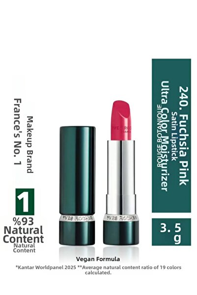 Yves Rocher New Satin Lipstick Intense Pigment Moisturizing Nude Coffee Vegan...