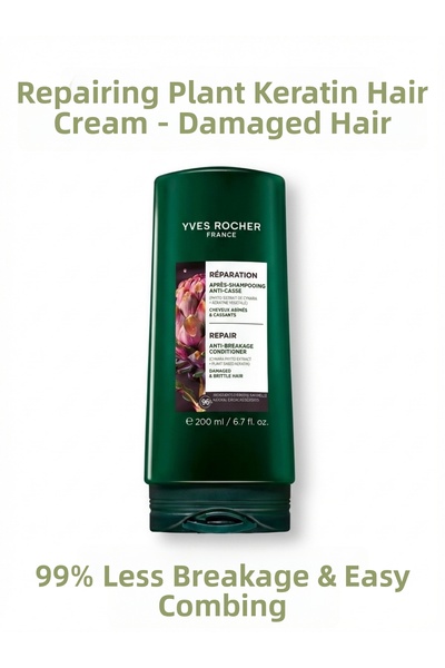 Yves Rocher Vegan Repair Conditioner for Burnt Hair with Herbal Keratin 200 ml