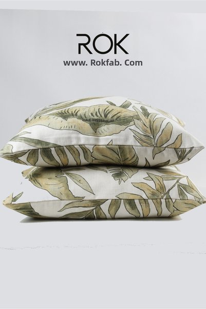 ROKFAB Floral Patterned Throw Pillow Cover 45X45 cm Decorative Pillowcase