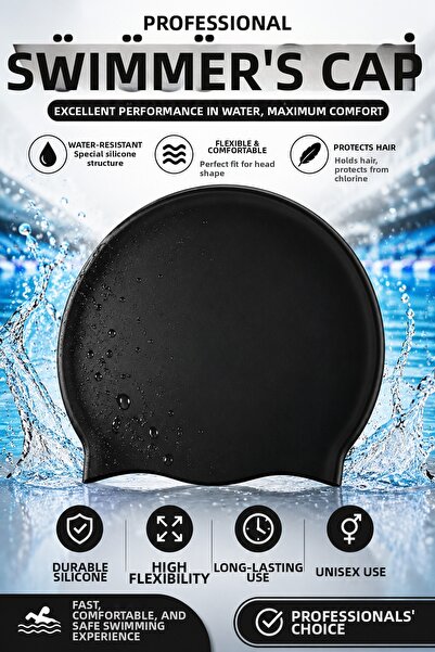 TRENDZONE Non-Slip Silicone Swimming Cap Professional Swimming Cap Unisex Poo...