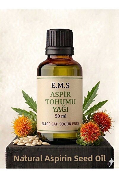 E.M.S AVM 50 مل من زيت بذور السمسم، زيت سمسم طبيعي نقي 100% معصور على البارد.