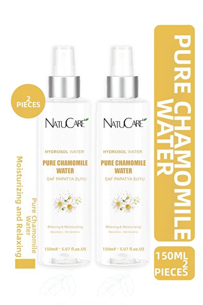 NatuCare ماء البابونج النقي، لون طبيعي للشعر، يعزز لمعان البشرة ويدعم ترطيب ف...