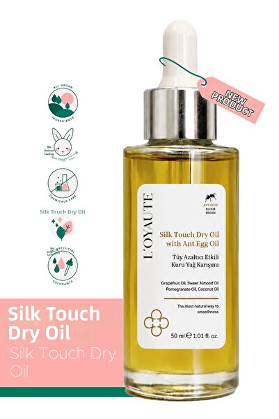 LOYAUTE Hair Reducing Effective Dry Oil with Ant Egg Oil Silk Touch Dry Oil w...