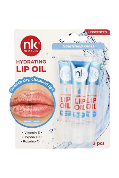 Nicka K New York Nk New York Hydrating Lip Oil Nourishing Gloss Uncedted 3-Pa...