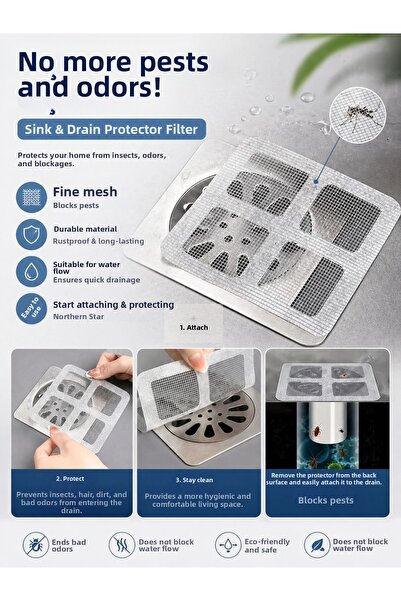 AVEO 10 Pieces Bathroom Drain Strainer, Hair Catcher Strainer, Bathroom Showe...