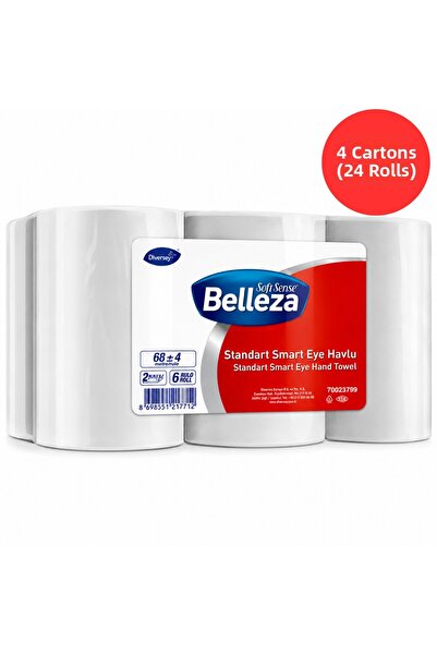 Diversey Belleza Standart Smart Eye Paper Towel 24 Rolls (4 Boxes) 21.2 cm X ...
