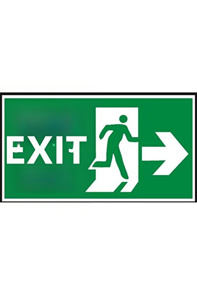 Yıldırım 5 Pieces Phosphorescent Emergency Exit Sign - Photoluminescent - Rig...