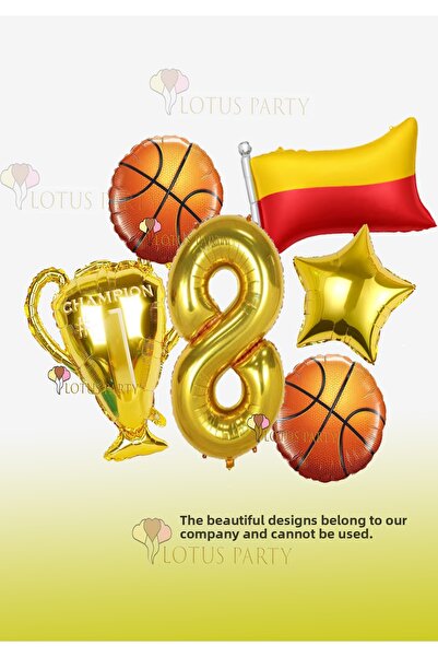 LOTUS PARTY Set de petrecere tematică pentru fani de baschet - Balon în formă...