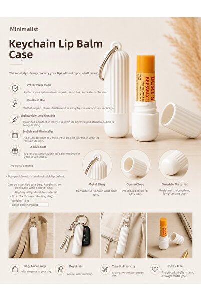 Dekor Keychain Lip Balm Case