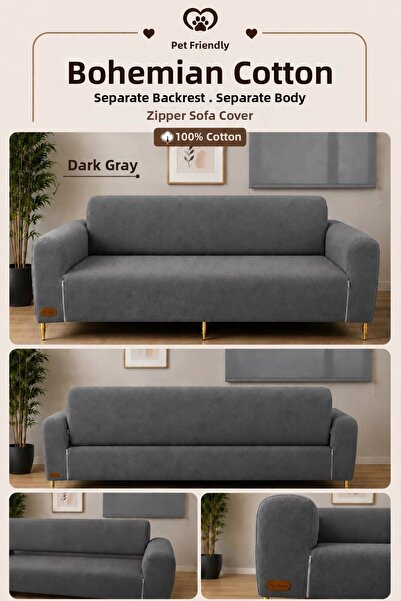 İLYEVTEKSTİLİ Luxury Cotton Bohemia Fabric - for Seat, Sofa Cover, Back Separ...