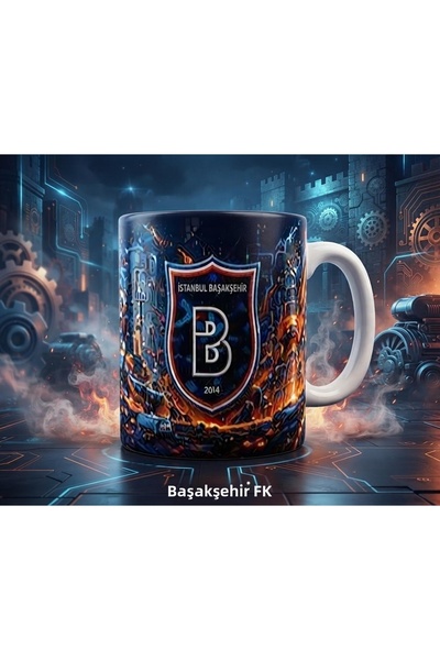 KADOREX DESIGN Başakşehir Fk Designed Quality Mug - Coffee Cup on the Side