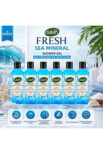 Dalan Fersh Sea Mineral Shower Gel 500 ml X 6