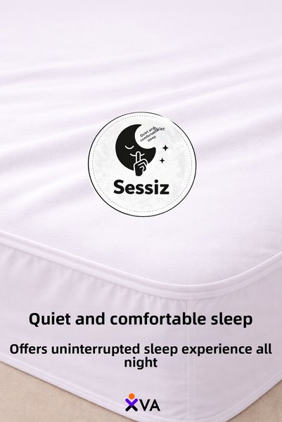 XVA 100% Cotton Fitted Elastic Liquid-Proof Mattress Cover |   Mattress Protector |   Single, Double, King and Baby