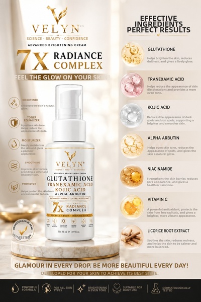 Velyn Radiance Complex Brightening Whitening Cream – Cream Containing Glutath...