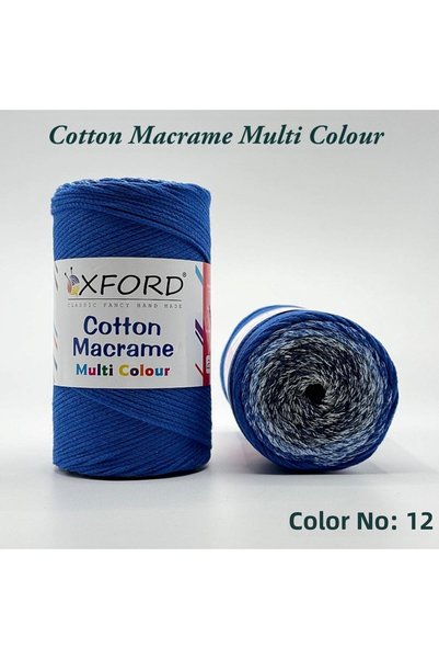 Oxford İplik Cotton Macrame Multi Color Color No: 12