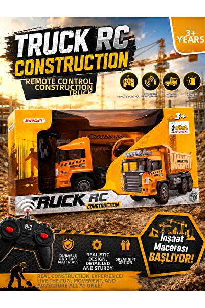 Minikoo Kids Remote Control Construction Truck Toy