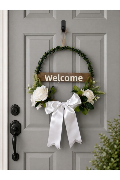 gençay Wooden Beaded Decorative Welcome Door Ornament