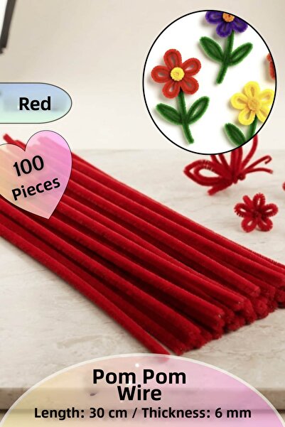 Dantelux 100 Pieces of Chenille Fuzzy Wire 30 cm |   Handicrafts, Flower Maki...