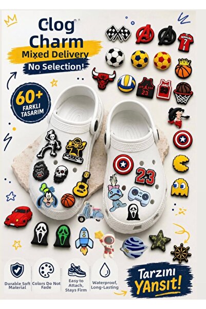 Buki'nin Atölyesi Slipper Ornament 15 Pieces for Men, Mixed Send