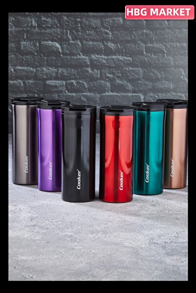 Generic Brand Ckr-2041 400ml Long Colorful Steel Thermos Cup