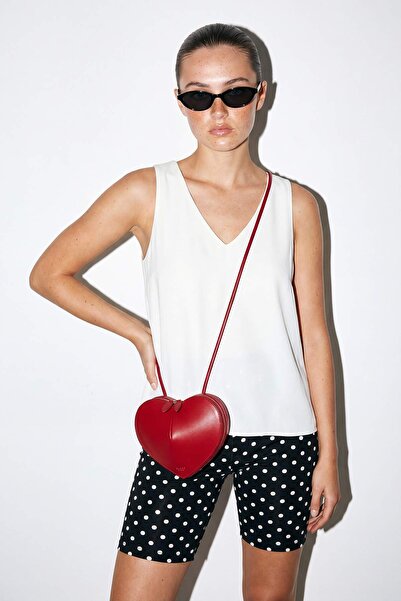 Drop by TrendyolMilla Bela bluza bez rukava sa V-izrezom TDRSS26BZ00094