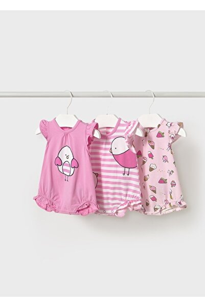 MAYORAL Newborn Girl 3-Piece Jumpsuit Set