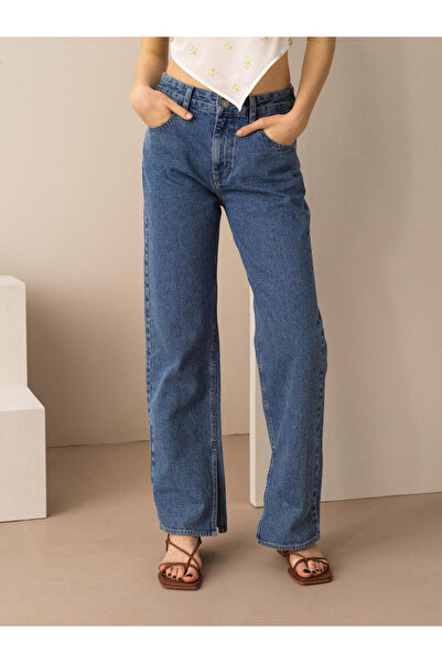 Xint Kadın Mavi Regular Fit Pantolon