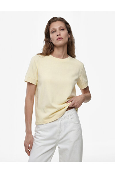 Koton Μπλουζάκι με κοντό μανίκι με λεπτή εφαρμογή