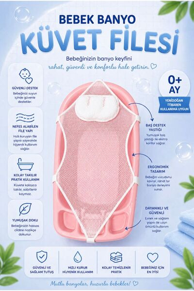 MorPort Xl Lüx Kafa Yastıklı File I Bebek Küvet Filesiı Bebek Banyo Filesi I ...