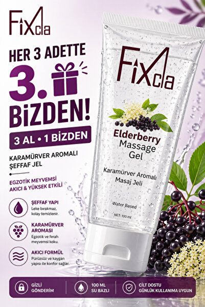 FixCla Kayganlaştırıcı Jel Karamürver100 ml Şeffaf Tüp Egzotik Meyvemsi Akıcı...