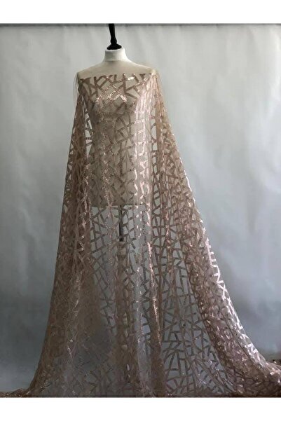 TESATURI OUTLET NUDE TULLE WITH ROSE GOLD APPLICATIONS – GLAM & ELEGANT EFFEC...