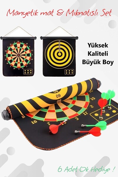 Brother Toys Büyük Boy Magnet Dartboard Manyetik Dart Mıknatıslı Dart