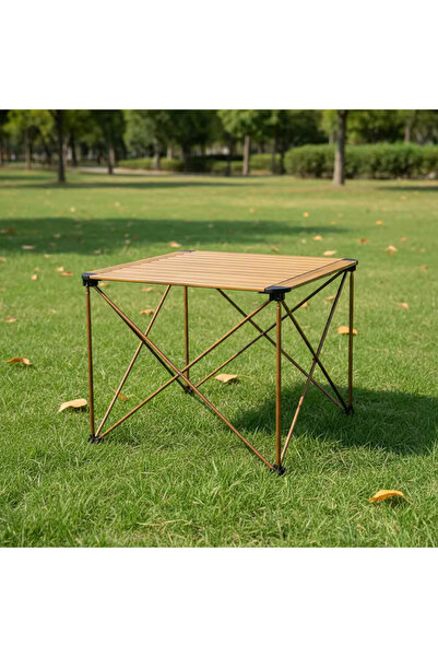 Forestia Sağlam Hafif Taşınabilir Kamp Masası - Piknik Masası- 70x70x60cm açı...
