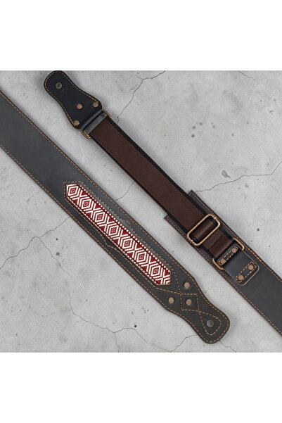 MEDUSA Hakiki Deri Gitar Askısı, Guitar Strap, Askı kayışı
