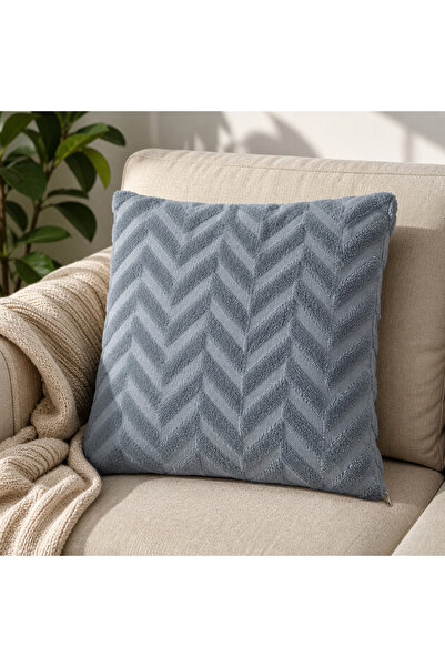 ZEYNO HOME TEKSTİL Çift Taraflı Fermuarlı Punch Kırlent Kılıfı 43x43 cm – Yum...