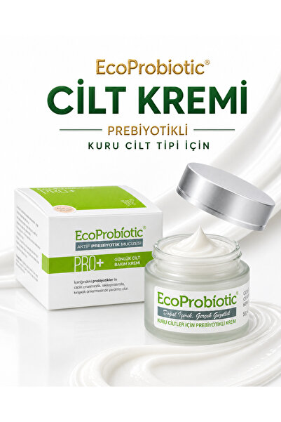 EcoProbiotic Kuru Cilt İçin Prebiyotikli Cilt Bakım Kremi 50 ml | Onarıcı & Sıkılaştırıcı & Nemlendirici