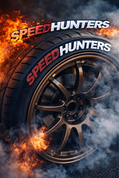 ASTUNİNG speedhunters lastik yazısı sticker arma şerit 3D 8 adet KIRMIZI