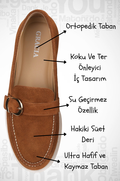 ALTA GRACIA Gracia Genuine Suede Leather Women's Loafer Shoes Non-Slip Sole Orthopedic Mothers Summer Shoes