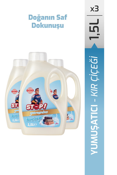 STOP Forte 3'lü Çamaşır Yumuşatıcı 1.5 Litre Kır Çiçeği